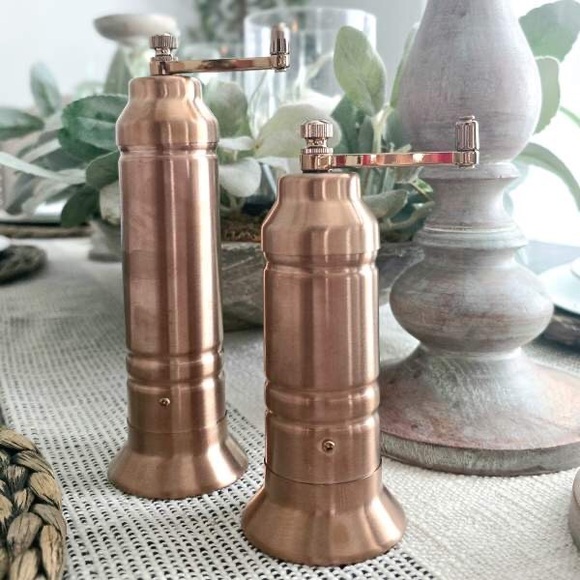 Short Salt and Pepper Crank Grinder Copper Finish - Hearth & Hand™ with Magnolia - Picture 5 of 6